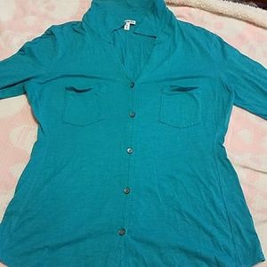 Express Teal Blouse